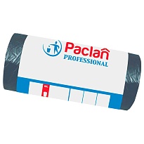 Мешки для мусора 60 л, черные, в рулоне 50 шт., ПНД, 6,2 мкм, 800х600 мм, PACLAN Professional, 604078 в Алмате