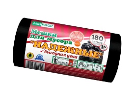 Мешки для мусора 180 л, ароматизированные, черные, в рулоне 25 шт., ПВД, 35 мкм, 1100х930 мм, НАДЕЖНЫЕ, 1802550 в Алмате