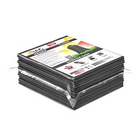 Мешки для мусора 160 л, серые, в пачке 10 шт., ПВД, 40 мкм, 900х1100 мм, i-Bag в Алмате