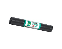 Мешки для мусора 160 л, черные, в рулоне 10 шт., ПВД, 25 мкм, 1100х800 мм, GRIFON, 101-031 в Алмате