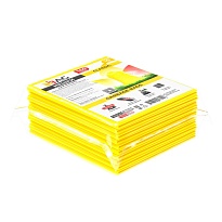 Мешки для мусора 160 л, желтые, в пачке 10 шт., ПВД, 40 мкм, 900х1100 мм, i-Bag в Алмате