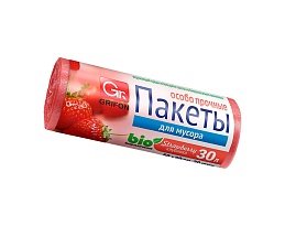 Мешки для мусора 30 л, ароматизированные, Клубника, красные, в рулоне 20 шт., ПНД, 9 мкм, 560х530 мм, GRIFON Aroma, 101-020 K в Алмате Мешки для мусора 30 л, ароматизированные, Клубника, красные, в рулоне 20 шт., ПНД, 9 мкм, 560х530 мм, GRIFON Aroma, 101-020 K в Алмате