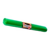 Мешки для мусора 180 л, зеленые, в рулоне 10 шт., ПВД, 50 мкм, 1100х900 мм, МЕШКОFF, 4458 в Алмате