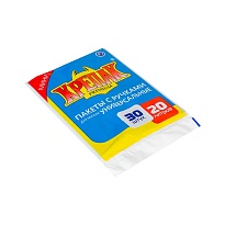 Мешки для мусора 20 л, с ручками, черные, в пачке 20 шт., ПНД, 10 мкм, 550х440 мм, Крепак, 4607075710023 в Алмате